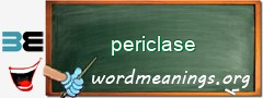 WordMeaning blackboard for periclase